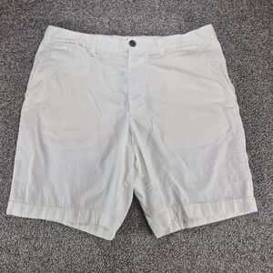 J.Crew Portsider Short Mens 33 White Chino Stretch 9" Inseam Oarsman